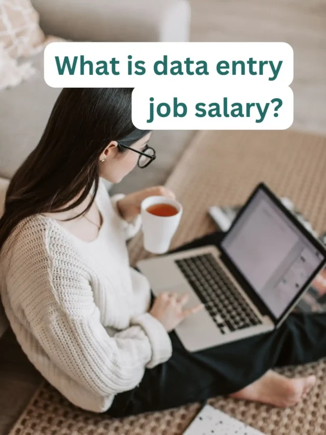 What is data entry job salary