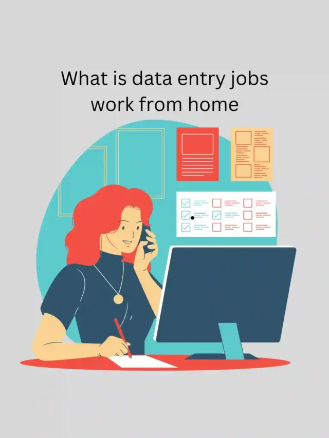 What is data entry jobs work from home