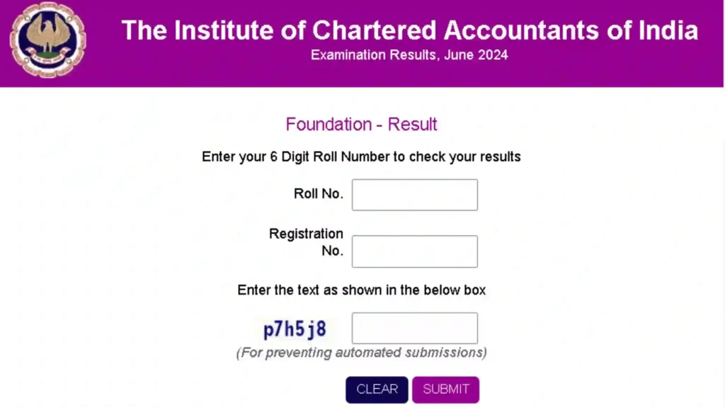 CA Foundation Result June 2024