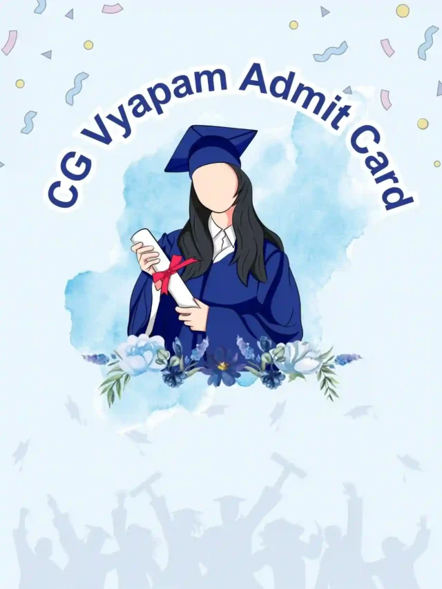 CG Vyapam Admit Card