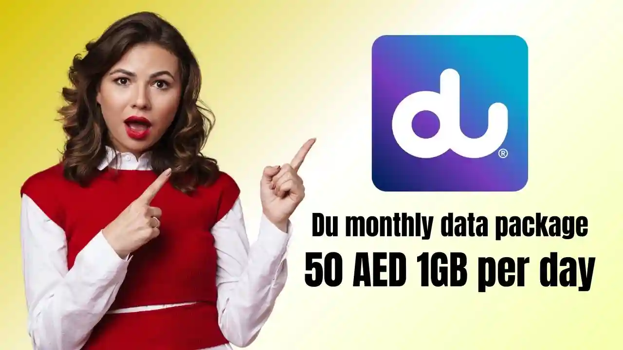 Du monthly data package 50 AED 1GB per day