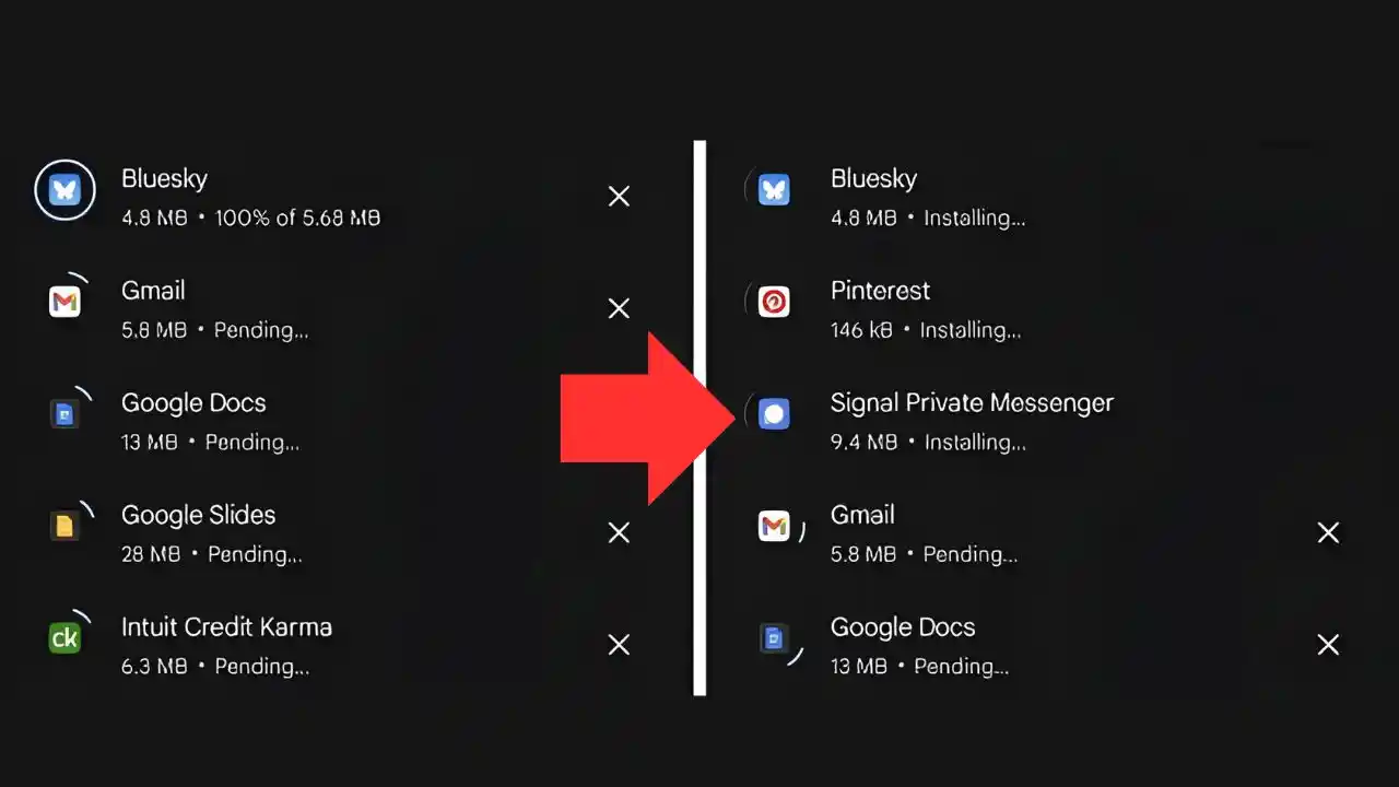 Google Play Store now lets you install or update up to three apps at once