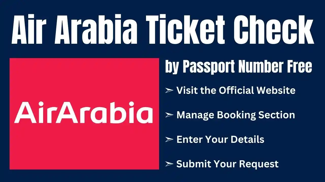 Air Arabia Ticket Check by Passport Number Free