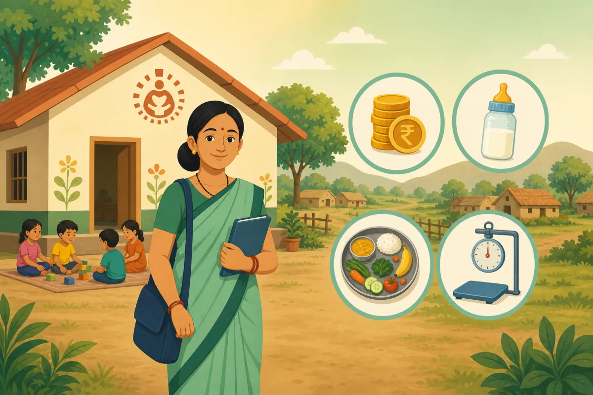 आंगनवाड़ी भर्ती सैलरी और योग्यता — आंगनवाड़ी कार्यकर्ता का मानदेय और केंद्र पर काम