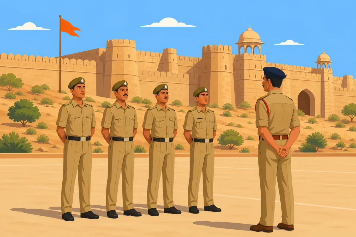 राजस्थान होम गार्ड भर्ती 2025 की जानकारी देखते अभ्यर्थी